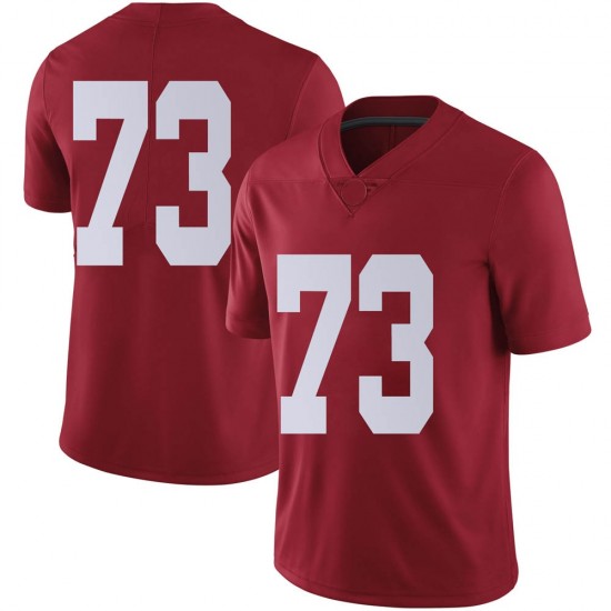 Alabama Crimson Tide Men's Evan Neal #73 No Name Crimson NCAA Nike Authentic Stitched College Football Jersey JX16W25VQ